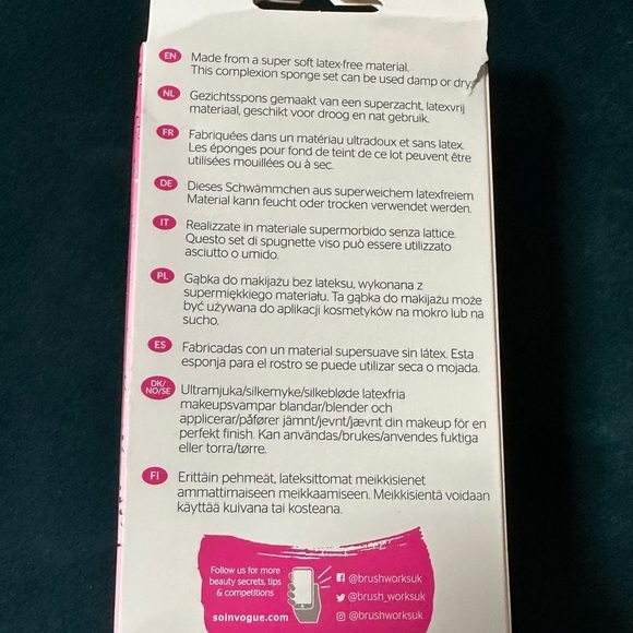 Brush works HD midi sponge set multicoloured makeup tools new - Picture 5 of 8